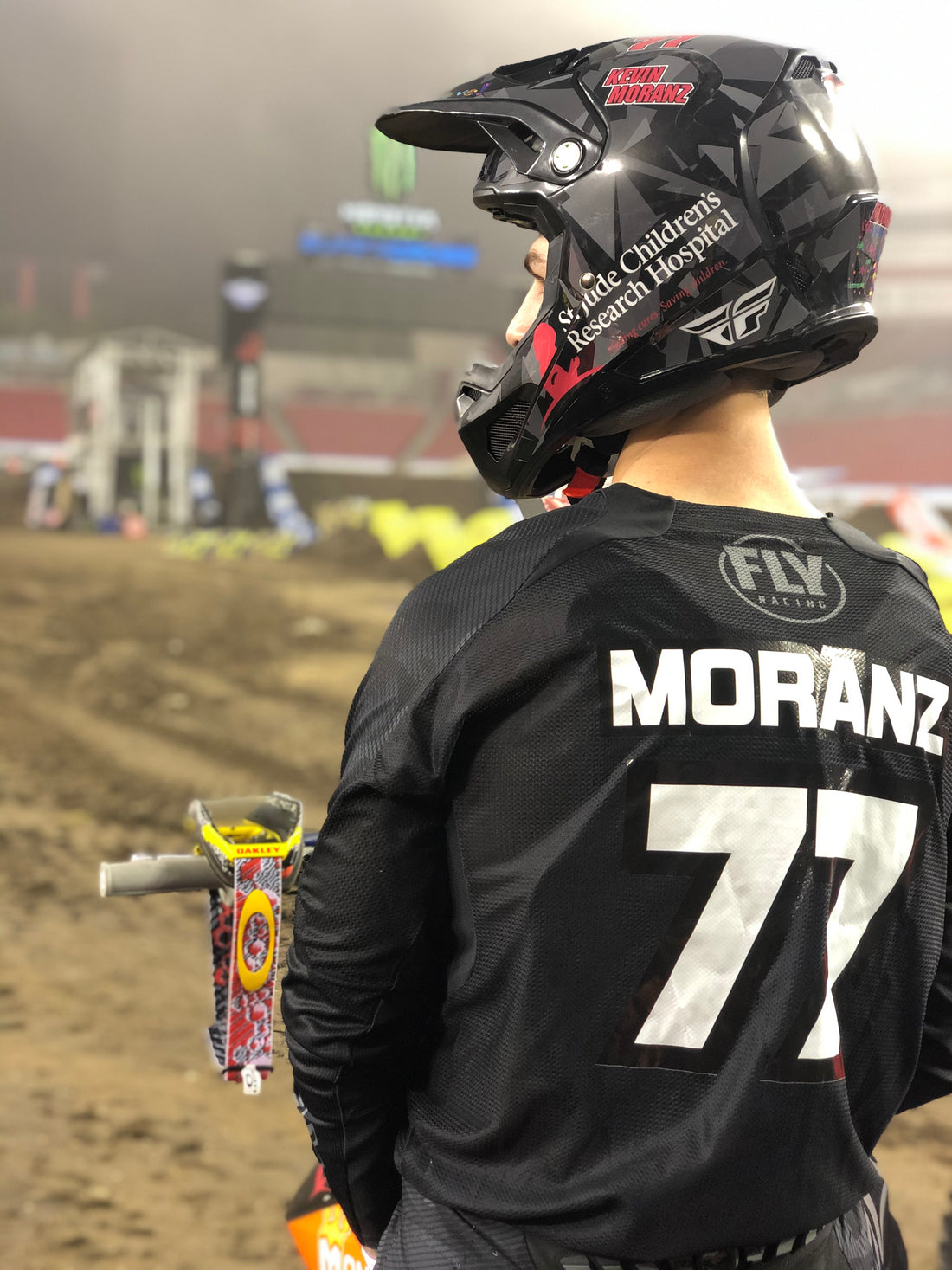 Kevin Moranz Round 1 Helmet - St. Jude Children's Research Hospital