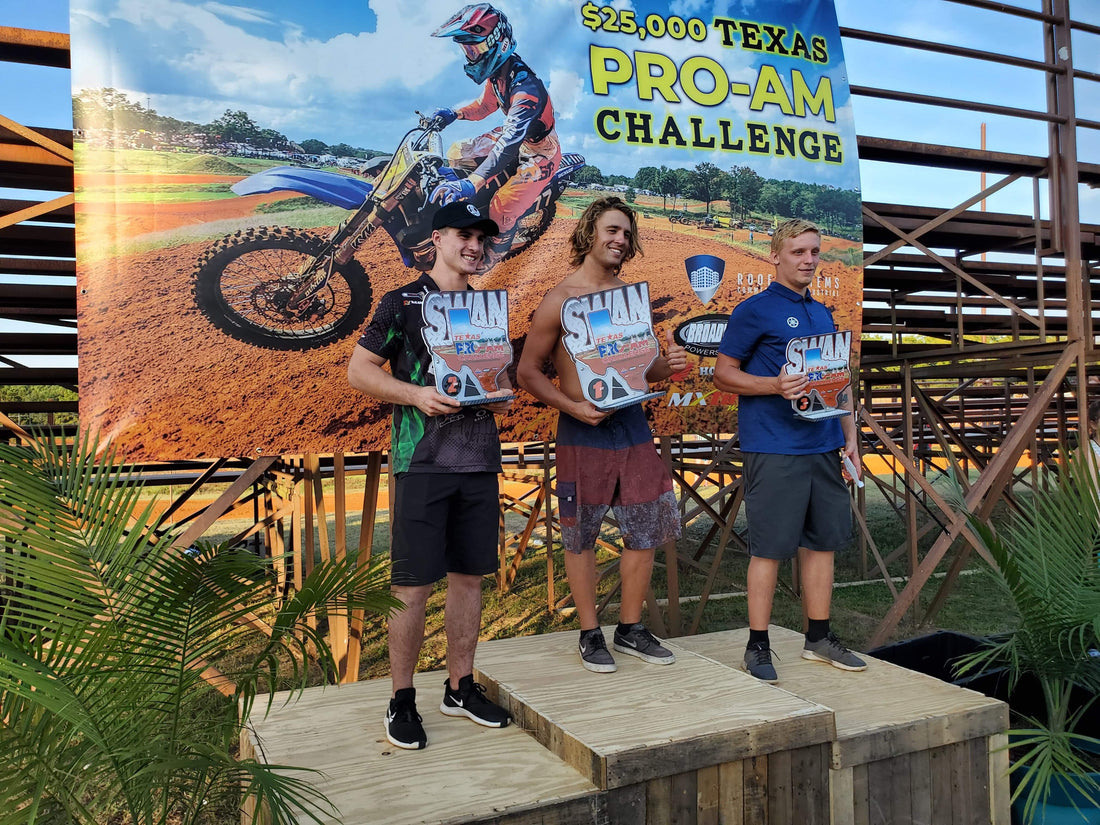 On the podium at the Texas Pro Challenge - 250 Class