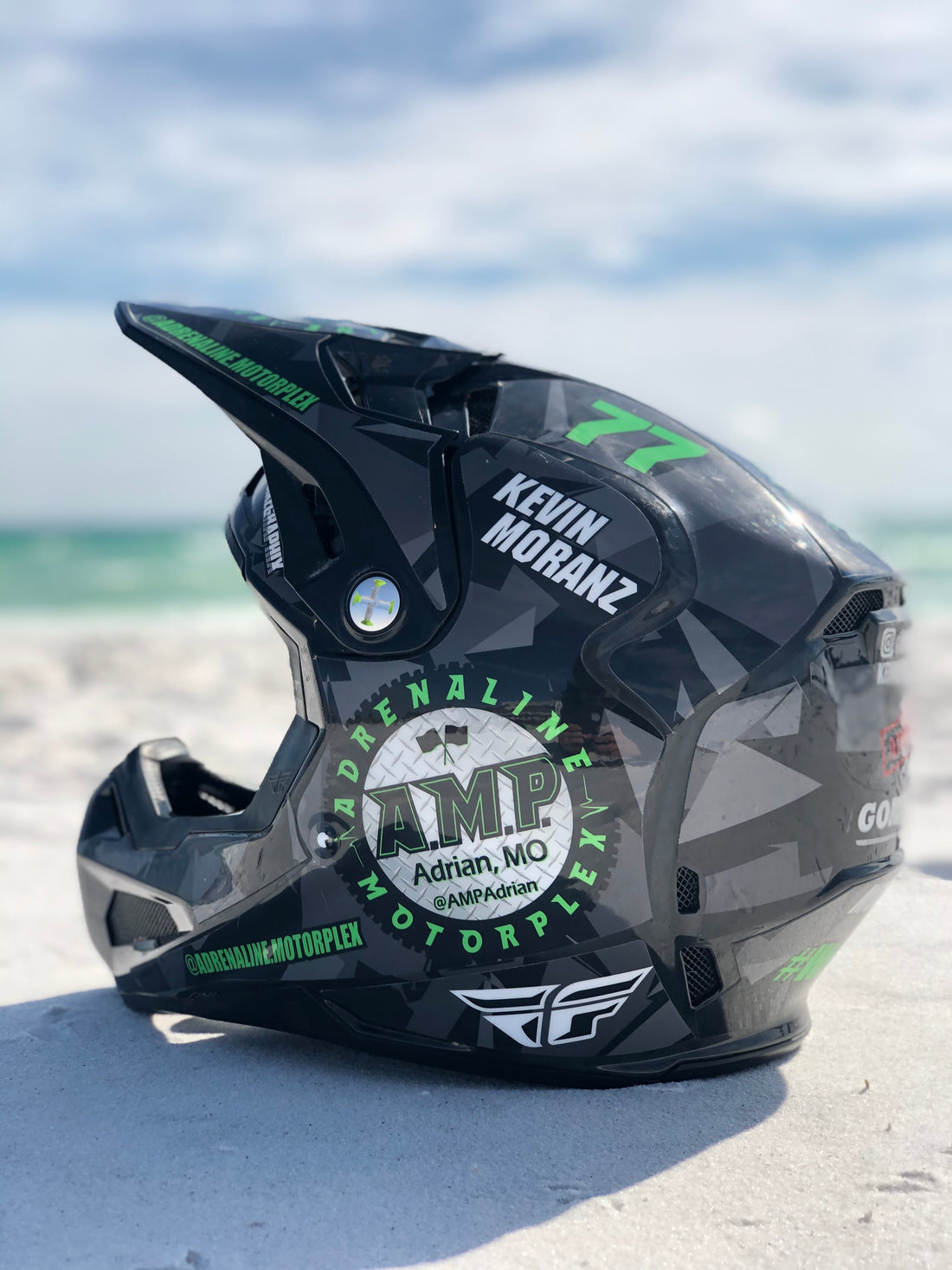 Kevin Moranz Round 3 Helmet - Adrenaline Motorplex