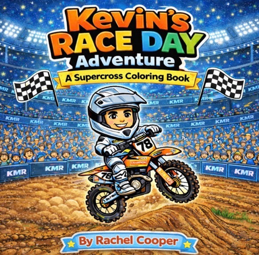 Kevin's Race Day Adventure Coloring Book